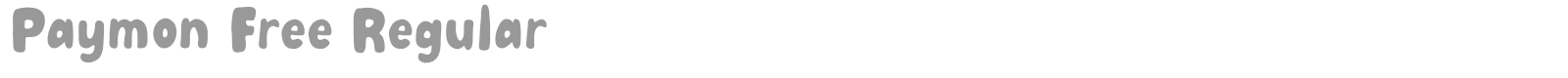 Paymon font preview